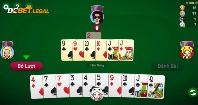 Tiến Lên Miền Nam Debet | Game bài đổi thưởng thưởng lớn 4 Quy tắc chặt heo Tiến Lên Miền Nam Debet