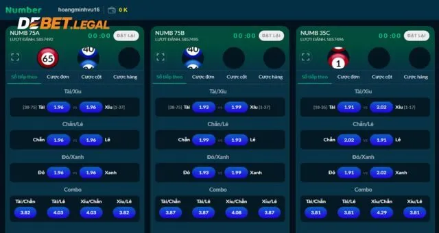 Number Game Debet | Quay số thú vị, thắng lớn mỗi ngày 1 Các cửa cược Number Game Debet phổ biến