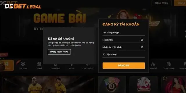 Giải trí đỉnh cao với game bắn cá thần tài debet 2 Cung cấp thông tin đăng ký tài khoản đơn giản