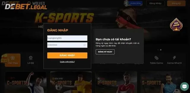 Thử thách game Sicbo Debet thưởng siêu “khủng” 2 Thực hiện đăng nhập thông qua link Debet chính thức