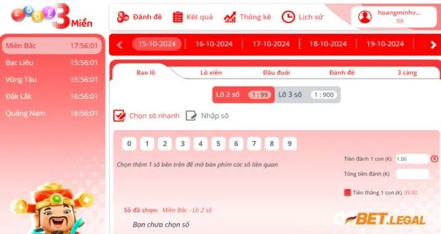 Lô đề 3 miền Debet | Chơi ngay thưởng lớn 1 ăn 99 hấp dẫn 2 Đánh bao lô 2 số
