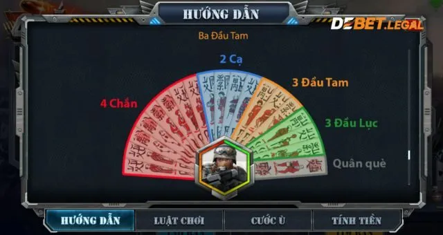 Cách chơi Chắn Army Debet thắng lớn từ cao thủ chuyên nghiệp 2 Luật chơi Chắn Army Debet