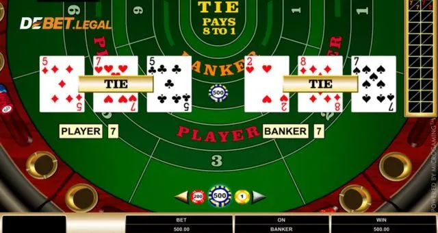 Game bài Baccarat Debet | Đặt cược thắng lớn cực đỉnh 3 Luật rút bài Baccarat Debet